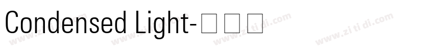 Condensed Light字体转换